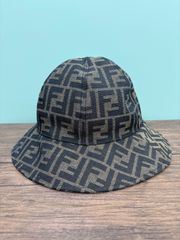 FENDI バケットハット ブラック FFロゴ - メルカリ