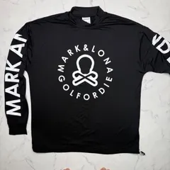 MARK&LONA モックネック 長袖 ハイネック シャツ 48 L ブラック メンズ ゴルフ マークアンドロナのサムネイル
