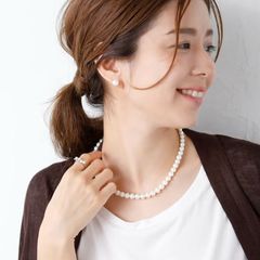 K18 淡水パール トルマリン パール ネックレス GELLNER ゲルナー 