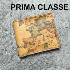PRIMA CLASSE プリマクラッセ 二つ折り財布 ジオクラシック 地図柄 PVC レザー ヨーロッパ柄のサムネイル
