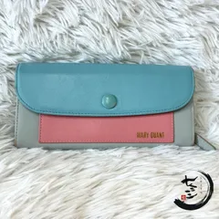 【稀少】マリークワント 長財布 MARY QUANT 本革 バイカラー マリクワ 財布のサムネイル