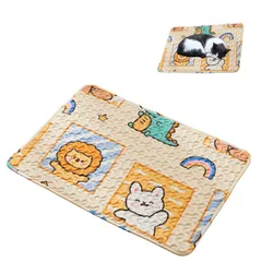 ペットマット 犬マット 50*70cm 3つのスタイル 小中大型犬ねこ用 ペットベッド 洗える 肌触りよい 柔らかい 寒さ対策 犬ケージマット 滑り止め 清掃しやすい かわいい ぐっすり眠れる休憩所 (おれんじいろ)のサムネイル