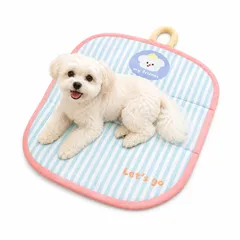 ペットベッド マット 四季通用 犬 猫 防水 防汚 洗える ペットマット 滑り止め 折りたたみ可能 持ち手付き 耐摩耗 耐引っかき 毛が付きにくい 小型犬 中型犬 ペットクッション (L)のサムネイル