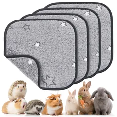 LOOBANI ペットシーツ 洗えるおしっこマット 2枚セット モルモット ハムスター うさぎ 小動物用ペットマット 小型犬 猫用 超吸水 漏れ防止 両面使用 速乾 洗濯機で丸洗い 繰り返し使える うさぎ マット 消臭 介護 エコ 噛み耐性 ペット用トイレシーのサムネイル
