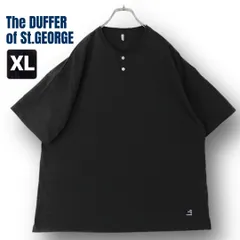 The DUFFER of St.GEORGE　ザ・ダファー・オブ・セントジョージ★8オンス ヘビーウェイト オーバーサイズ ヘンリーネックTシャツ★ブラック★メンズXL   #2607J057のサムネイル