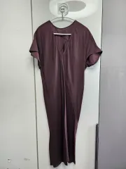 RICK OWENS リックオウエンス フレア ブラウン ONE PIECE 38のサムネイル