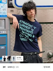 (新品) OWI 半袖Tシャツ ネイビーのサムネイル