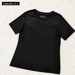 Gabardine K.T ギャバジンK.T 夏 ロゴ入り半袖カットソー 11号 L 黒 新品タグ付きのサムネイル