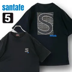 サンタフェ santafe★バック刺繍デザインTシャツ★度詰天竺★ブラック★サイズ5/メンズXL   #2607J059のサムネイル