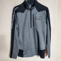 ミズノ ハーフジップ 長袖Tシャツ 起毛 グレー mのサムネイル