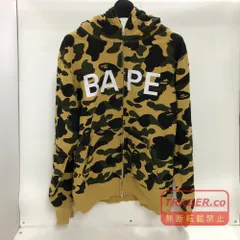 02w26707 アベイシングエイプ A BATHING APE  1ST CAMO BAPE FULL ZIP HOODIE  キャメル L  中国製 メンズ  パーカー  コットン  00ZPI251002M  【中古品】のサムネイル