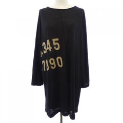 Y's ワイズ 美品 25SSストライプ コンビ ハーフスリーブ ワンピース 2