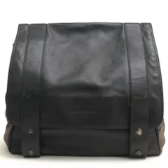 アルマーニ／EMPORIO ARMANI バッグ ショルダーバッグ 鞄 メンズ 男性 男性用 コットン 綿 キャンバス レザー 革 グレー 灰色  フラップ式 メッセンジャーバッグ ウォッシュ加工のサムネイル