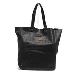 ドルガバ／DOLCE＆GABBANA バッグ トートバッグ 鞄 ハンドバッグ メンズ 男性 男性用 レザー 革 本革 ブラック 黒  BM0704 ヴィンテージ加工 肩掛け ワンショルダーバッグ シボ革 シュリンクレザーのサムネイル