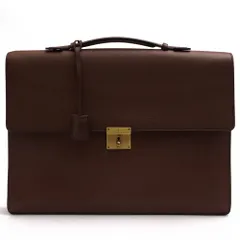 トラサルディ／TRUSSARDI バッグ ブリーフケース ビジネスバッグ 鞄 ビジネス メンズ 男性 男性用 レザー 革 本革 ブラウン 茶  A4サイズ収納可のサムネイル
