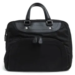 アルマーニ／GIORGIO ARMANI バッグ ブリーフケース ビジネスバッグ 鞄 ビジネス メンズ 男性 男性用 ナイロン レザー 革 本革 ブラック 黒  A4サイズ収納可のサムネイル