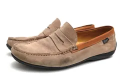 パラブーツ／Paraboot シューズ ドライビングシューズ 靴 メンズ 男性 男性用スエード スウェード レザー 革 本革 ベージュ  Cabrio コインローファー型 スリッポン モカシンのサムネイル