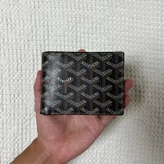 新品 未使用】ゴヤール 折り財布 カード×6 お札×2 ブラック - メルカリ