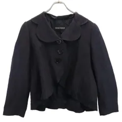Emporio Armani エンポリオアルマーニ リネンブレンド ジャケット 44 ブラック レディース 古着のサムネイル
