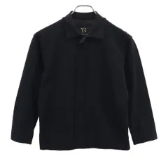Yohji Yamamoto ヨウジヤマモト 7分袖 襟付き カーディガン 2 ブラック レディース 古着のサムネイル