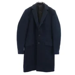 ATTACHMENT アタッチメント 日本製 カシミヤ ブレンド ウール チェスターコート 1 ネイビー メンズ 古着のサムネイル