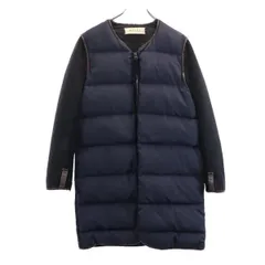 MARNI マルニ フェザー ダウンコート 44 ネイビー系 袖切替 レディース 古着のサムネイル