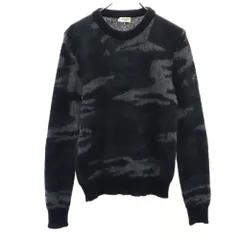SAINT LAURENT サンローラン モヘヤブレンド カモフラ柄 長袖 コマンド セーター XS グレー 他 ニット 迷彩 メンズ 古着のサムネイル