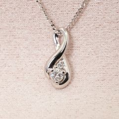 タサキ K18 パール 真珠 ダイヤモンド ネックレストップ/24-4965S