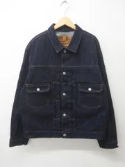 ★8807☆児島ジーンズ コジマジーンズ RNB-5000S 19oz スラブセルビッチ 2ndデニムジャケット　XLのサムネイル
