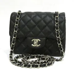      中古 シャネル ミニマトラッセ シングルチェーンショルダーバッグ ABランク キャビアスキン シルバー金具 20番台 CHANEL 【送料無料】【名谷店】のサムネイル