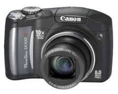 【中古】Canon デジタルカメラ PowerShot (パワーショット) SX100 IS ブラック PSSX100IS(BK)のサムネイル