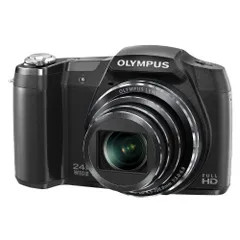【中古】OLYMPUS デジタルカメラ STYLUS SZ-16 1600万画素CMOS 光学24倍ズーム 広角25mm ブラック SZ-16 BLKのサムネイル