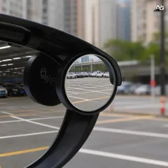 ペアの車のサイドミラーレインバイザー、ブラインドラウンドスポットミラーミラーサンレインシールド車両のサムネイル