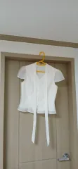 (新品級) 半袖 パール ブラウスのサムネイル