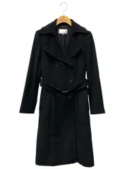 エムプルミエ 1250-027 トレンチコート 34 ブラック アンゴラ カシミヤ混 IT8B0BY5ZMUEのサムネイル