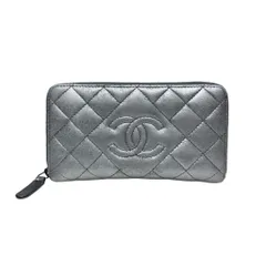 4525 CHANEL シャネル 長財布 キャビアスキン シルバー コンパクトのサムネイル