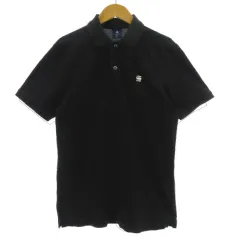 ジースターロウ G-Star RAW DUNDA SLIM POLO スリムポロ D11595-5864-6484 ロゴ刺繍 半袖 コットン混 ブラック 黒 XSのサムネイル