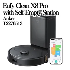 【新品未開封】Anker Eufy Clean X8 Pro with Self-Empty Station T2276513 ロボット掃除機 動作未確認 ブラックのサムネイル