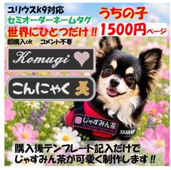 NA様専用☆ユリウスk9☆ネームタグ☆天使の羽根 - メルカリ