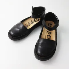トリッペン trippen FRINGE フリンジ レザーアンクルストラップ フラットシューズ 38/24cm ブラック┃黒【2400015066899】のサムネイル