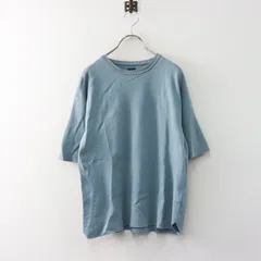 レディース バトナー BATONER Women 32G SMOOTH KNIT T-SHIRT 1 ブルー／トップス 半袖 ニットTシャツ【2400015056920】のサムネイル