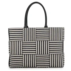 ボッテガヴェネタ トートバッグ マキシイントレチャート アルコトート ミディアム キャンバス 787336 BOTTEGA VENETAのサムネイル