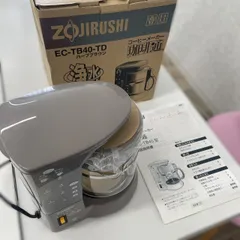 【通電OK】ZOJIRUSHI EC-TB40-TD コーヒーメーカー 外箱と説明書に記入有のサムネイル