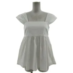 ダブルスタンダードクロージング ダブスタ DOUBLE STANDARD CLOTHING ブラウス ノースリーブ 0204-170-172 A ストレッチ 日本製 コットン混 ホワイト 白 36のサムネイル