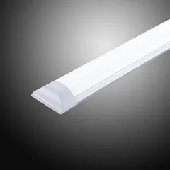 LED蛍光灯 ベースランプ ledキッチンベースライト天井照明 直管 器具一体型 昼光色（6000K） 120cm 台所用ランプ 工事用ランプ (昼光色 1本)（カラー: ホワイト）のサムネイル