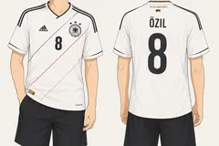アディダス　adidas　サッカーユニフォーム　ドイツ代表　8番　エジル選手のサムネイル