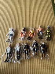 当時物 TOMY タイガーマスク ソフビフィギュア 9体セット コンプリート