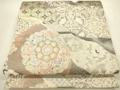 平和屋本店▼六通柄袋帯　唐織　正倉院更紗花文　装近錦　純金箔二重織　正絹　逸品　DABI5014opのサムネイル