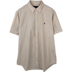 POLO ポロラルフローレン リネン 100 麻 半袖 シャツ M QRタグ - メルカリ