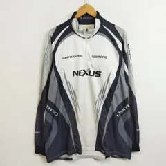 SHIMANO シマノ NEXUS ネクサス LIMITED PRO ハーフジップ 長袖 フィッシング ウェア 釣り 立体裁断 吸水速乾 プリント ストレッチ ホワイト グレー メンズ G428のサムネイル